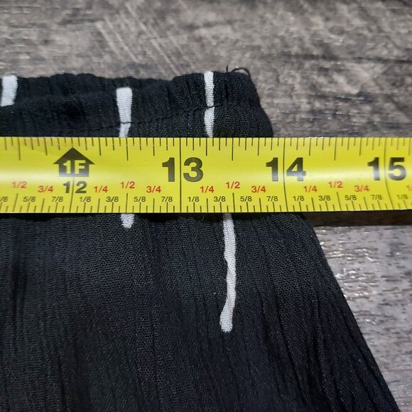 New York&Co Maxi Skirt Black Floral Sleevless Top Crinkle Size S 1990 Vintage - Picture 15 of 16